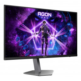 AOC AGON PRO AG276QKD2 tietokoneen litteä näyttö 67,3 cm (26.5") 2560 x 1440 pikseliä Quad HD QD-OLED musta, Harmaa