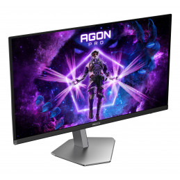 AOC AGON PRO AG276QKD2 tietokoneen litteä näyttö 67,3 cm (26.5") 2560 x 1440 pikseliä Quad HD QD-OLED musta, Harmaa