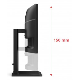 AOC E4 CU34E4CV tietokoneen litteä näyttö 86,4 cm (34") 3440 x 1440 pikseliä UltraWide Quad HD LCD musta