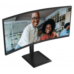 AOC E4 CU34E4CV tietokoneen litteä näyttö 86,4 cm (34") 3440 x 1440 pikseliä UltraWide Quad HD LCD musta