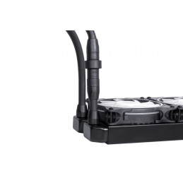 Alphacool Eisbaer Pro Aurora 360 Suoritin All-in-one-nesteenjäähdytin 12 cm musta, Valkoinen 1 kpl