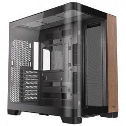 Antec C8 Curve Wood Full Tower musta, Läpinäkyvä, Puu