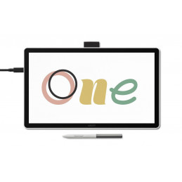 Wacom One 14 piirtopöytä musta, Valkoinen 2540 lpi 309 x 174 mm USB