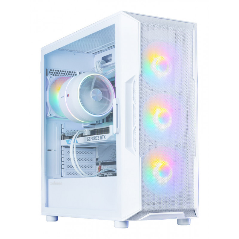 Zalman I3 NEO V2 WHITE tietokonekotelo Midi Tower Valkoinen