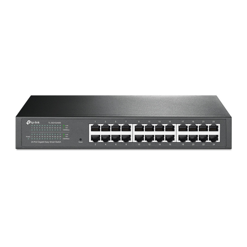 TP-Link TL-SG1024DE Hallittu L2 Gigabit Ethernet (10 100 1000) 1U musta