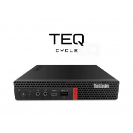 Teqcycle Lenovo ThinkCentre M720q Intel® Core™ i5 i5-8400T 16 GB DDR4-SDRAM 256 GB SSD Windows 11 Pro Mini PC musta