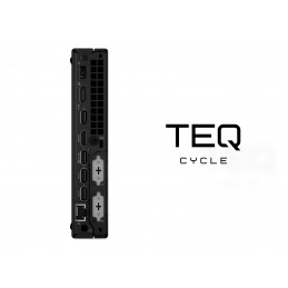 Teqcycle Lenovo ThinkCentre M80q Intel® Core™ i5 i5-10500 16 GB DDR4-SDRAM 256 GB SSD Windows 11 Pro Mini PC musta