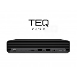 Teqcycle HP Elitedesk 800 G6 DM Intel® Core™ i5 i5-10500T 16 GB DDR4-SDRAM 256 GB SSD Windows 11 Pro SFF Mini PC musta