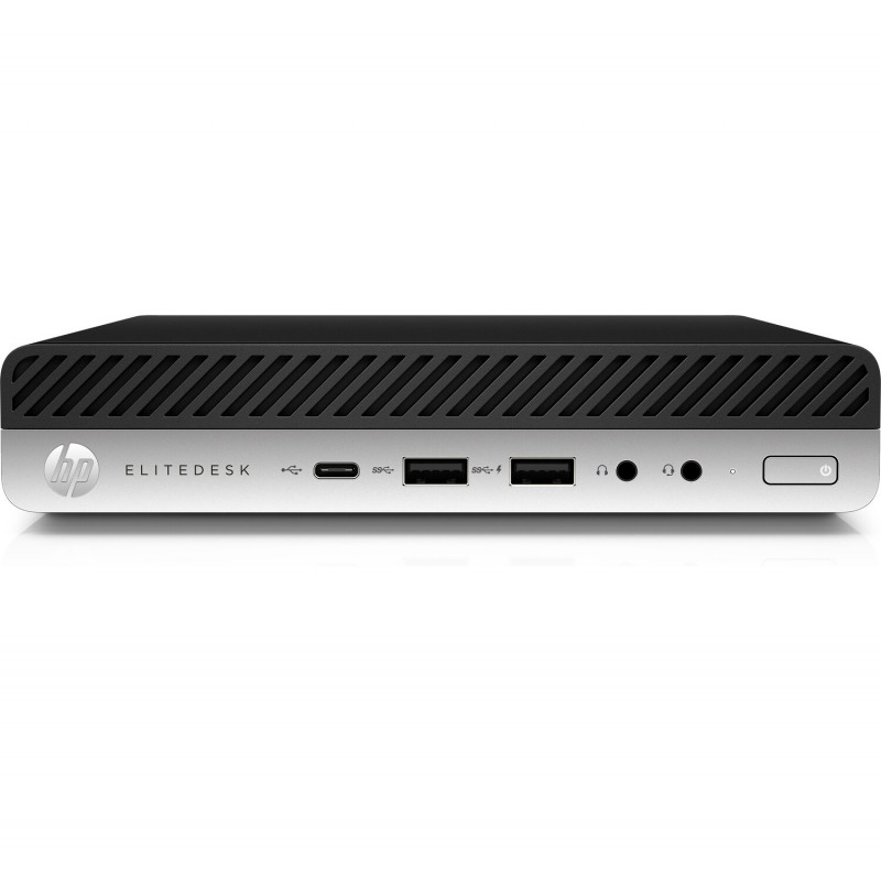 T1A HP EliteDesk 800 G4 Refurbished Intel® Core™ i5 i5-8500T 8 GB DDR4-SDRAM 256 GB SSD Windows 11 Pro Mini PC musta, Hopea