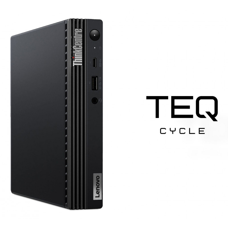 Teqcycle Lenovo ThinkCentre M90Q Intel® Core™ i5 i5-10500T 16 GB 256 GB SSD Windows 11 Pro Mini PC musta