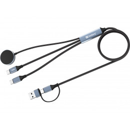 Sandberg 441-69 USB-kaapeli 1,2 m USB A USB C musta