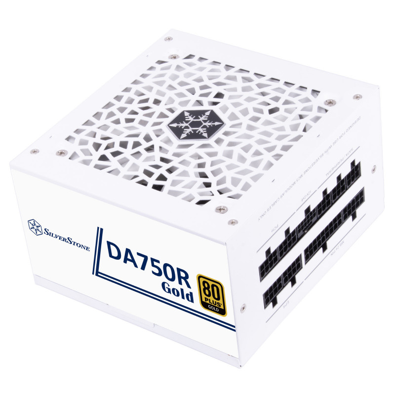 Silverstone DA750R Gold virtalähdeyksikkö 750 W 24-pin ATX ATX Valkoinen