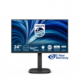 Philips 3000 series 24B2N3200D 00 tietokoneen litteä näyttö 61,2 cm (24.1") 1920 x 1200 pikseliä WUXGA LCD musta