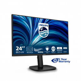 Philips 3000 series 24B2N3200D 00 tietokoneen litteä näyttö 61,2 cm (24.1") 1920 x 1200 pikseliä WUXGA LCD musta