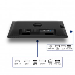 Philips 3000 series 24B2U3301D 00 tietokoneen litteä näyttö 61,2 cm (24.1") 1920 x 1200 pikseliä WUXGA LCD musta