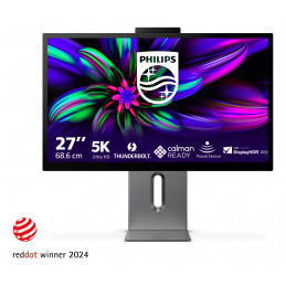 Philips Brilliance 27E3U7903 00 tietokoneen litteä näyttö 68,6 cm (27") 5120 x 2880 pikseliä 5K Ultra HD LCD Harmaa