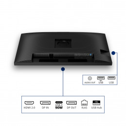 Philips 32B2U3601 00 tietokoneen litteä näyttö 80 cm (31.5") 2560 x 1440 pikseliä Quad HD LCD musta