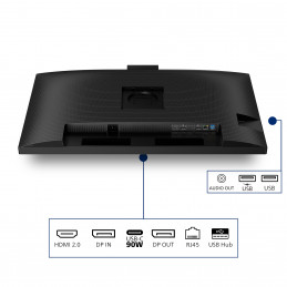 Philips 3000 series 32B2U3601H 00 tietokoneen litteä näyttö 80 cm (31.5") 2560 x 1440 pikseliä Quad HD LCD musta