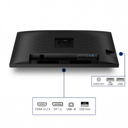 Philips 3000 series 32B2N3500 00 tietokoneen litteä näyttö 80 cm (31.5") 2560 x 1440 pikseliä Quad HD LCD musta