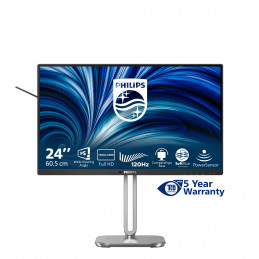 Philips 4000 series 24B2N4200 00 tietokoneen litteä näyttö 60,5 cm (23.8") 1920 x 1080 pikseliä Full HD LCD Harmaa