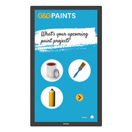 Philips 3000 series 24BDL3751T 00 infonäyttö Interaktiivinen litteä paneeli 60,5 cm (23.8") LCD Wi-Fi 250 cd m² Full HD musta