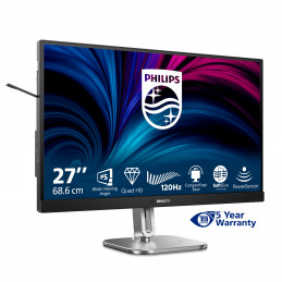 Philips 4000 series 27B2N4500 00 tietokoneen litteä näyttö 68,6 cm (27") 2560 x 1440 pikseliä Quad HD LCD Harmaa