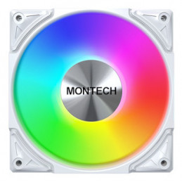 Montech METAL PRO 12 ARGB PWM Tietokonekotelo Tuuletin 12 cm Valkoinen 1 kpl