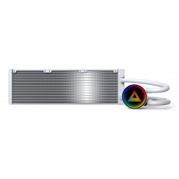 Montech LightFlow ARGB 360 Suoritin All-in-one-nesteenjäähdytin 12 cm Valkoinen 1 kpl