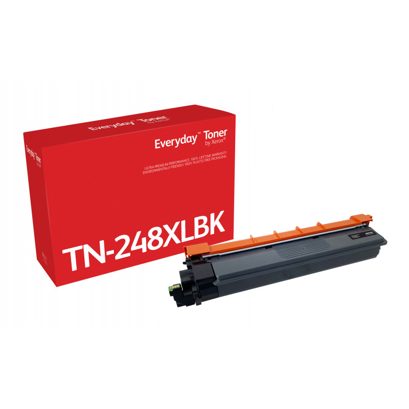 Everyday™ Mustavalko Toner by Xerox compatible with Brother TN248XLBK, High capacity