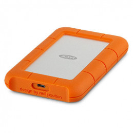 LaCie Rugged USB-C ulkoinen kovalevy 2 TB 2.5" USB Type-C 3.2 Gen 1 (3.1 Gen 1) Oranssi, Hopea
