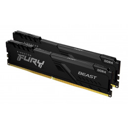 Kingston Technology FURY Beast 16GB 3600MT s DDR4 CL17 DIMM (2 kpl n pakkaus) Black