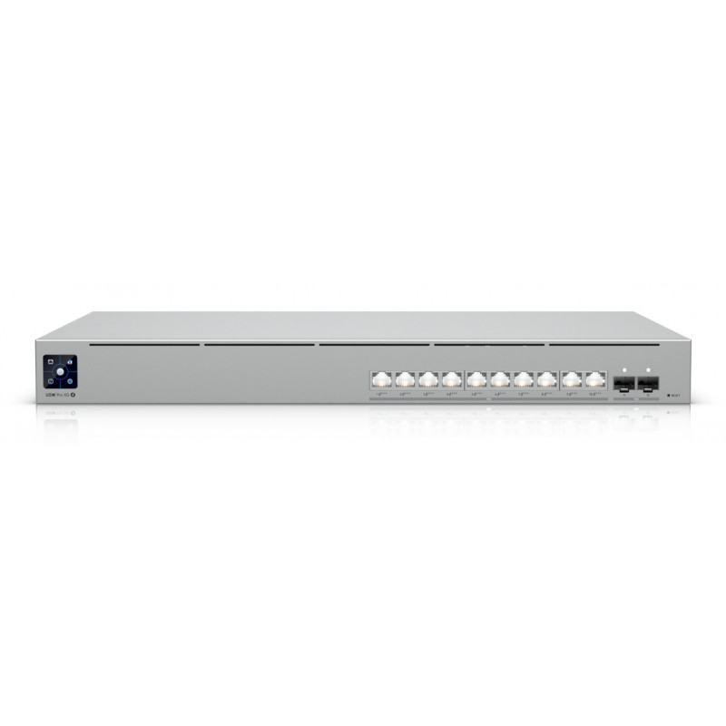 Ubiquiti UniFi Pro XG 10 PoE Hallittu L2 L3 10G Ethernet (100 1000 10000) Power over Ethernet -tuki 1U Harmaa