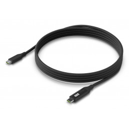 Ubiquiti UACC-Cable-USB-100W-2M-BK USB-kaapeli USB C musta, Harmaa