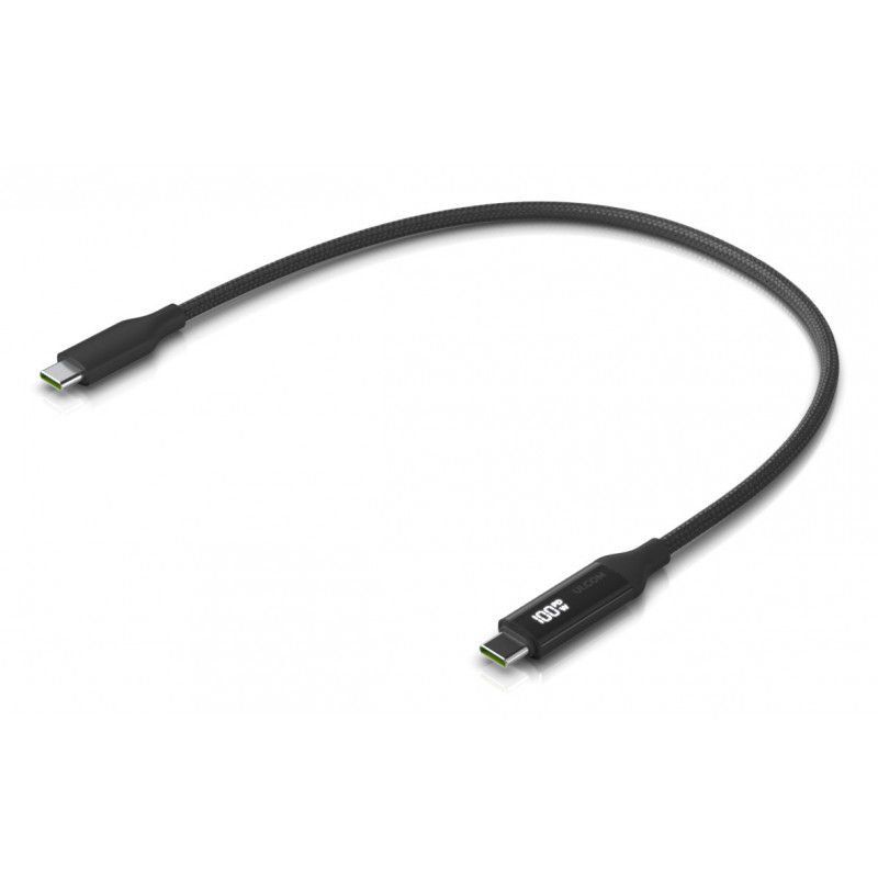 Ubiquiti UACC-Cable-USB-100W-0.3M-BK USB-kaapeli 0,3 m USB C musta, Harmaa