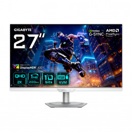 GIGABYTE M27Q2 QD ICE tietokoneen litteä näyttö 68,6 cm (27") 2560 x 1440 pikseliä Quad HD LED Valkoinen