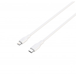 Deltaco USB-C - Lightning kaapeli, 2m, valkoinen