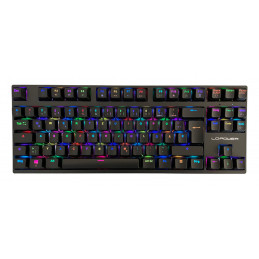 LC-Power LC-KEY-MECH-2-RGB-C-W näppäimistö Pelaaminen USB + RF Wireless + Bluetooth QWERTZ Saksa musta