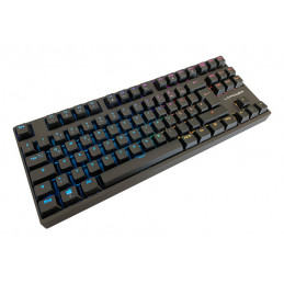 LC-Power LC-KEY-MECH-2-RGB-C-W näppäimistö Pelaaminen USB + RF Wireless + Bluetooth QWERTZ Saksa musta