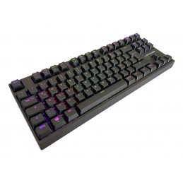 LC-Power LC-KEY-MECH-2-RGB-C-W näppäimistö Pelaaminen USB + RF Wireless + Bluetooth QWERTZ Saksa musta
