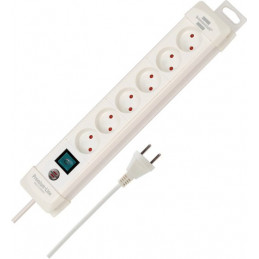 Brennenstuhl 1155225016 jatkojohto 3 m 6 AC-pistorasia(a) Sisätila Valkoinen