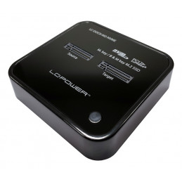 LC-Power LC-DOCK-M2-NVME tallennusaseman telakointiasema USB 3.2 Gen 2 (3.1 Gen 2) Type-C musta