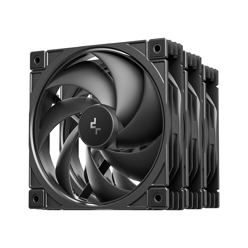 DeepCool FD12 V2 Tietokonekotelo Tuuletin 12 cm musta 4 kpl