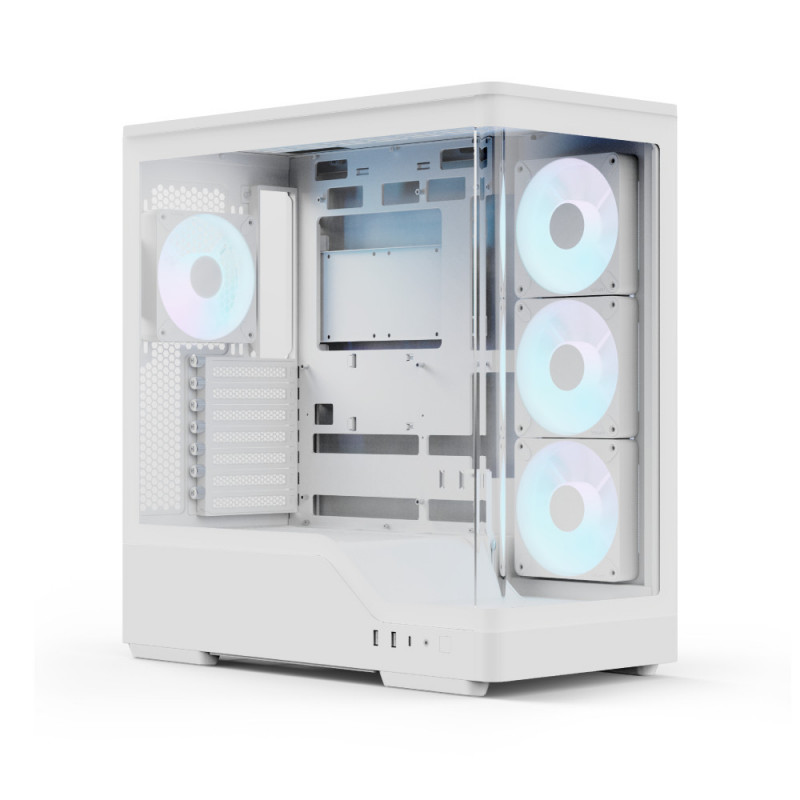 Aerocool P500A-WT Midi Tower Valkoinen
