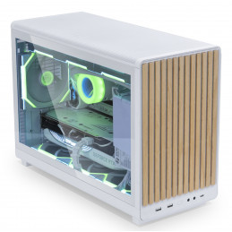 Lian Li A3-mATX Micro Tower Valkoinen, Puu
