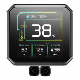 DeepCool Spartacus 360 Suoritin Nestejäähdytyspakkaus 12 cm musta
