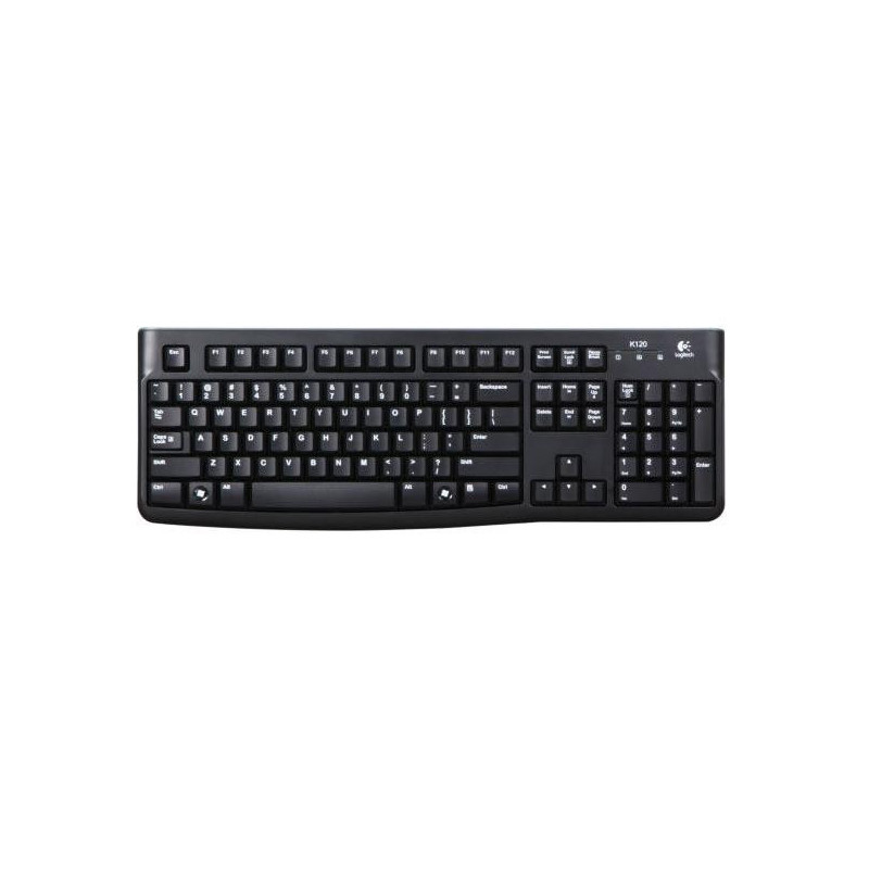 Logitech Keyboard K120 for Business näppäimistö USB Pohjoismainen musta