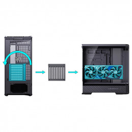 Jonsbo D400 Midi Tower musta