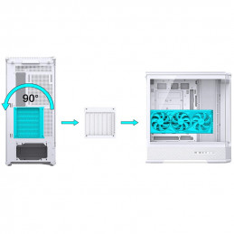 Jonsbo D400 Midi Tower Valkoinen