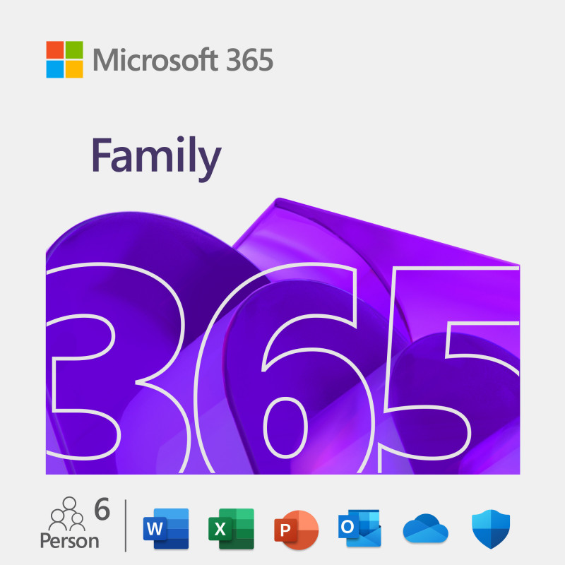 Microsoft Office 365 Family Office-paketti 6 lisenssi(t) Monikielinen 1 vuosi vuosia