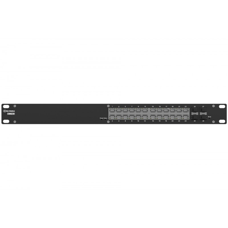 Teltonika SWM281 Hallittu L2+ Gigabit Ethernet (10 100 1000) musta